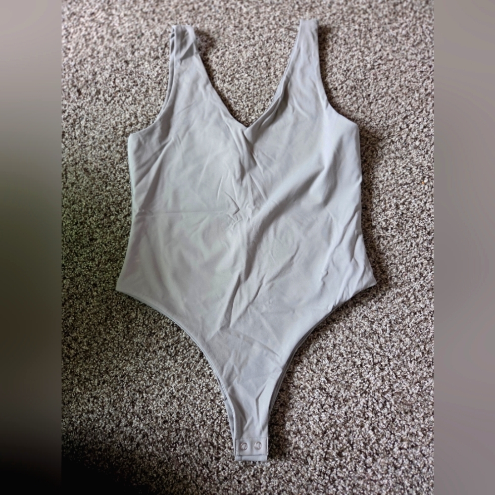 Forever 21 Gray Bodysuit One Piece